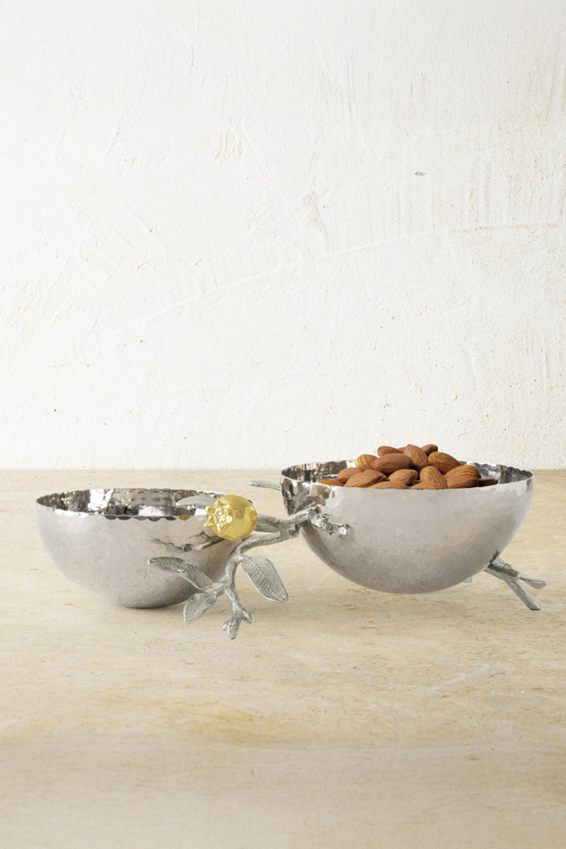 وعاء بوموغرانت مزدوج ذهب وفضة