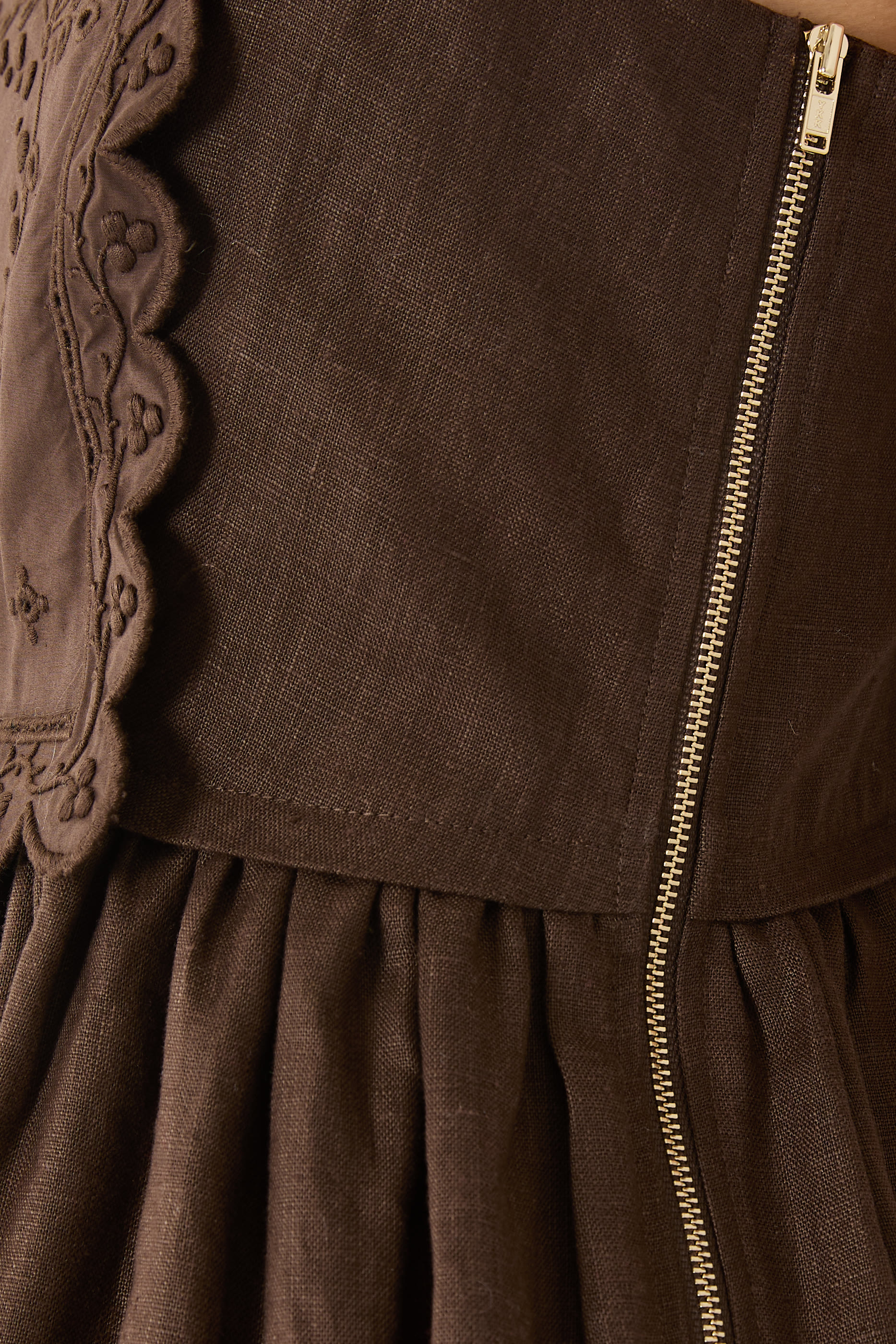 فستان كتان منديل عضوي