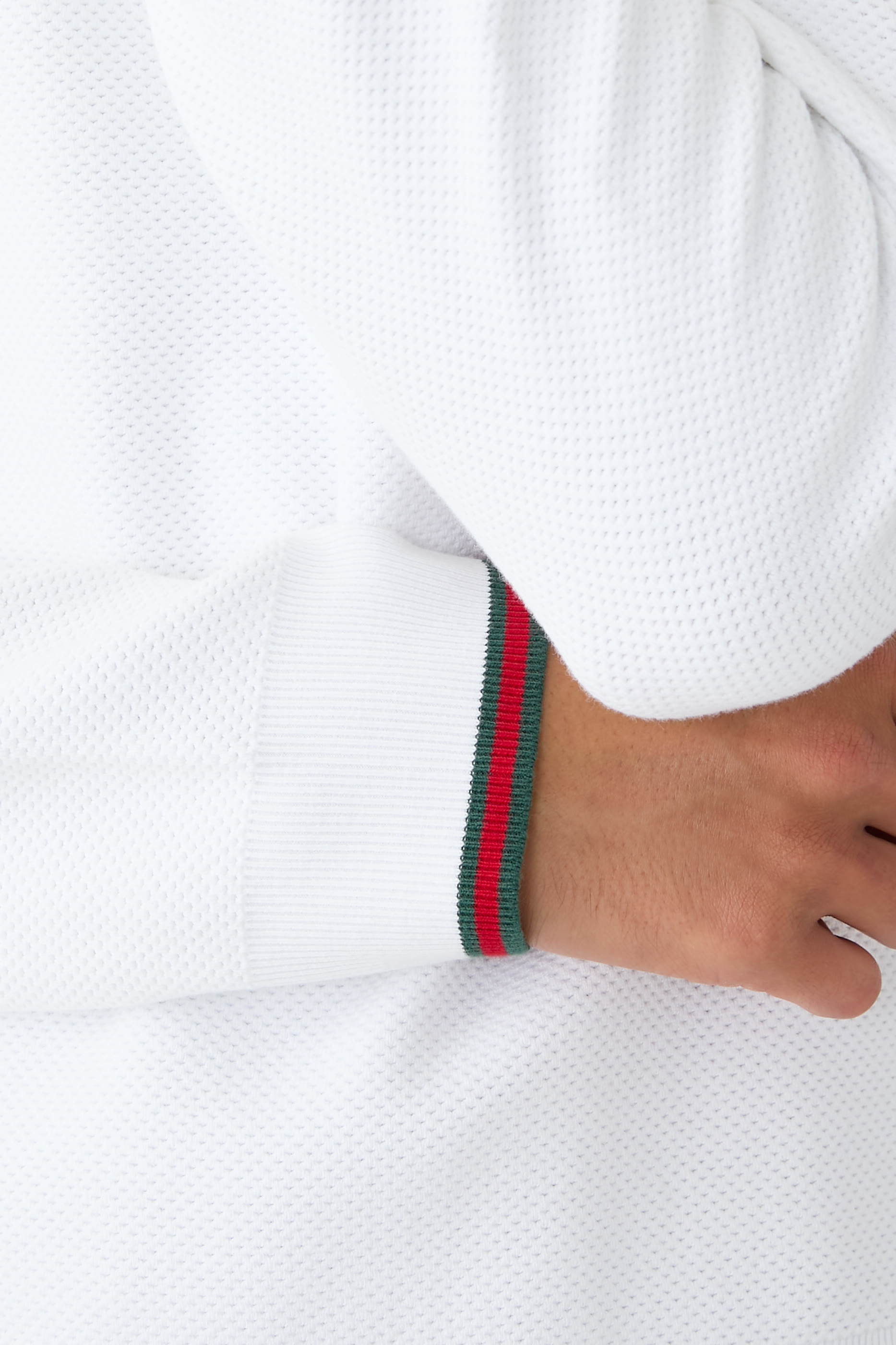 كنزة بشريط ويب قطن بيكيه