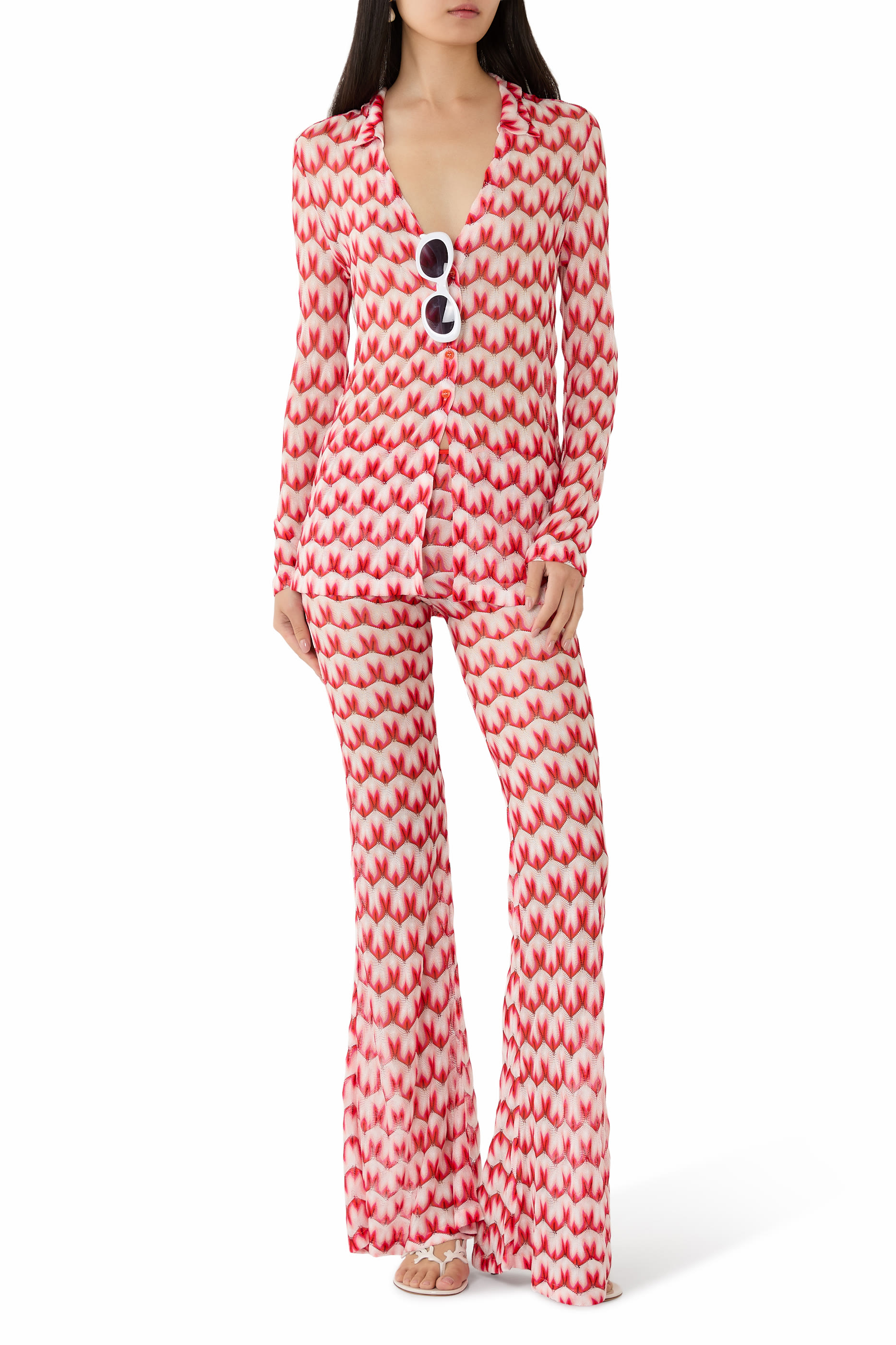 بلوزة ماريه بنقشة أزهار راشيل دانتيل