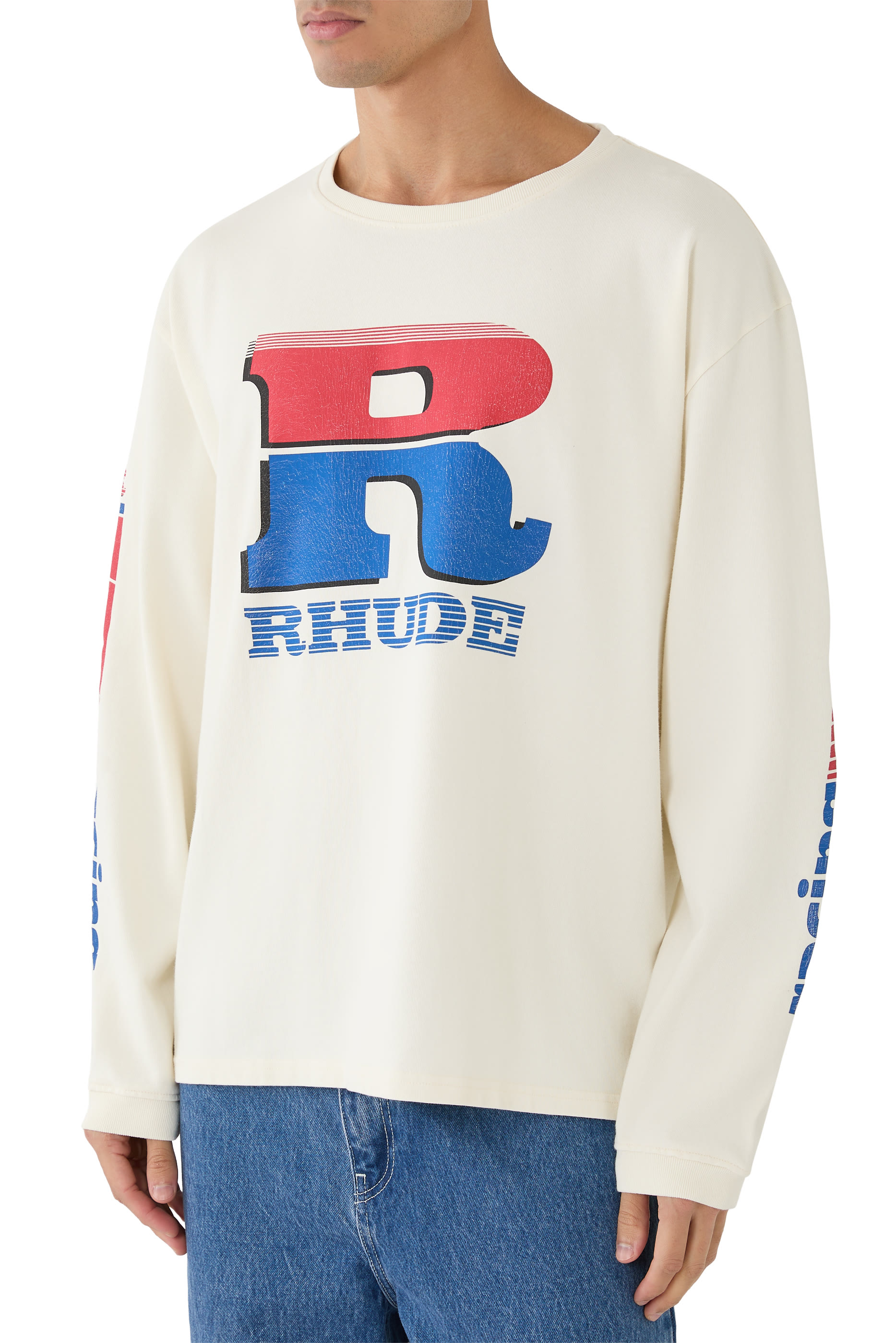 تيشيرت بترول بشعار الماركة بتصميم مقسم