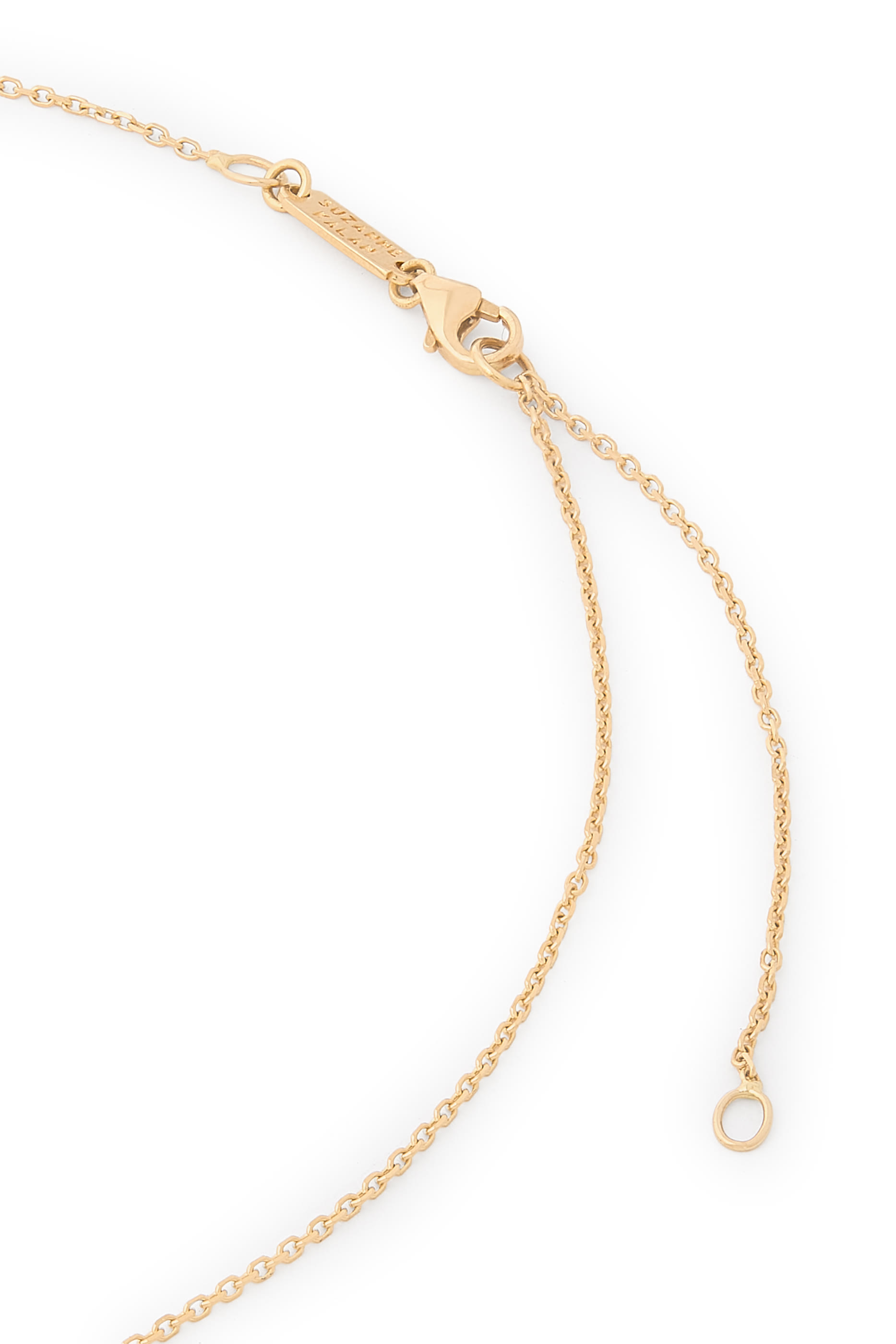 قلادة بدلاية صغيرة بتصميم عين حسود مرصعة بماس وفيروز، ذهب أصفر عيار 18