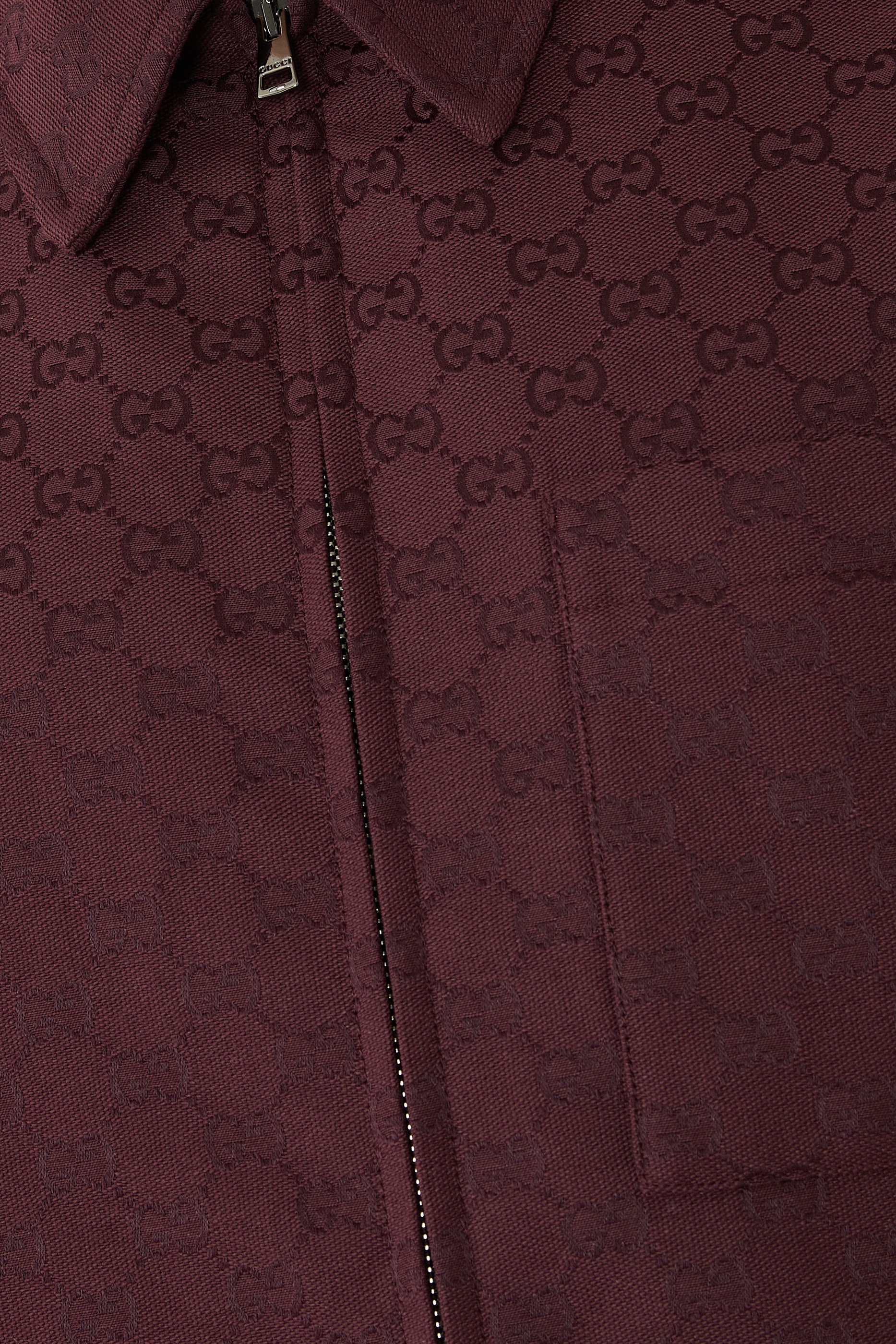 جاكيت بسحاب قماش قنب بشعار الماركة