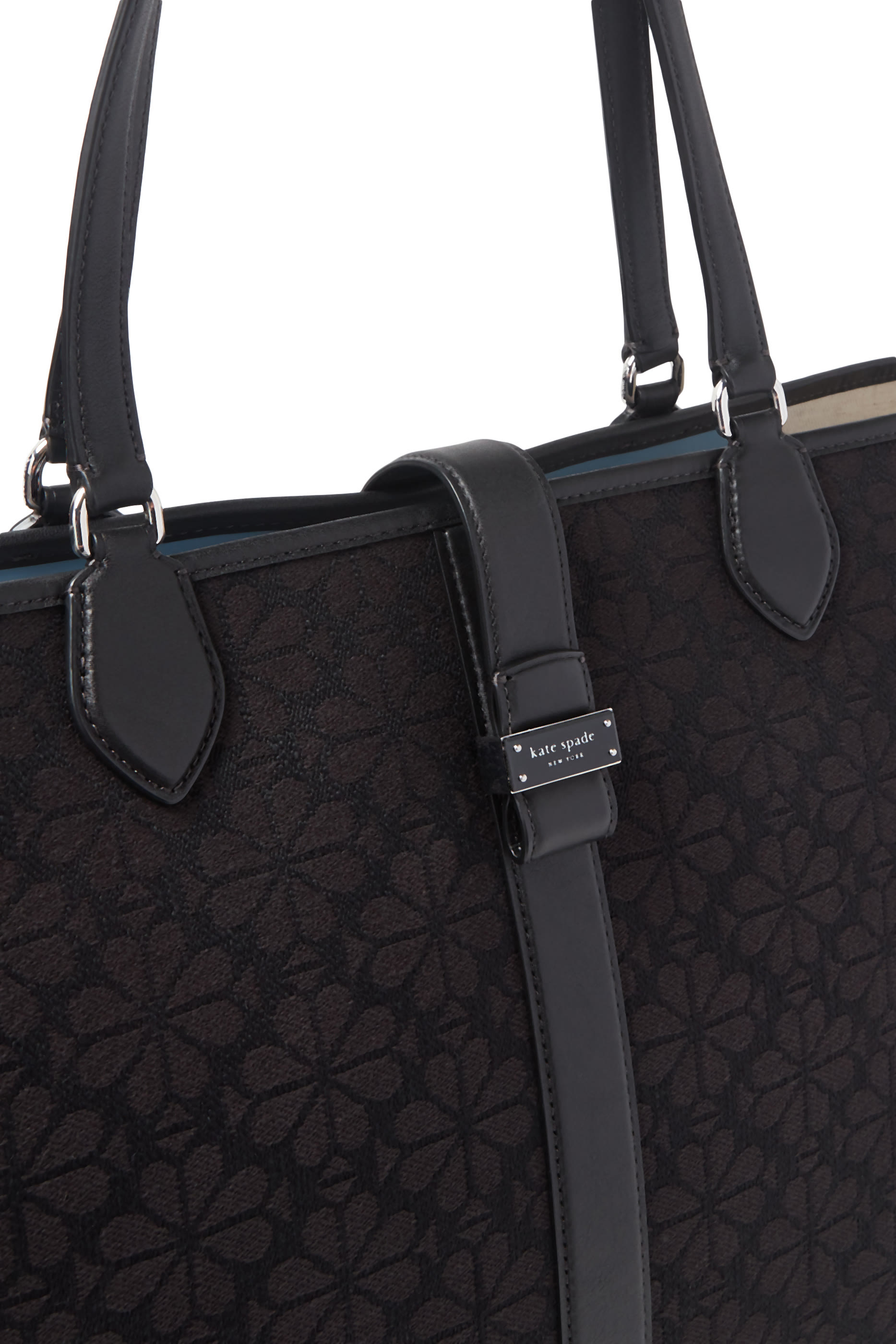 حقيبة يد قنب مطلي بنقشة زهور بالشكل البستوني