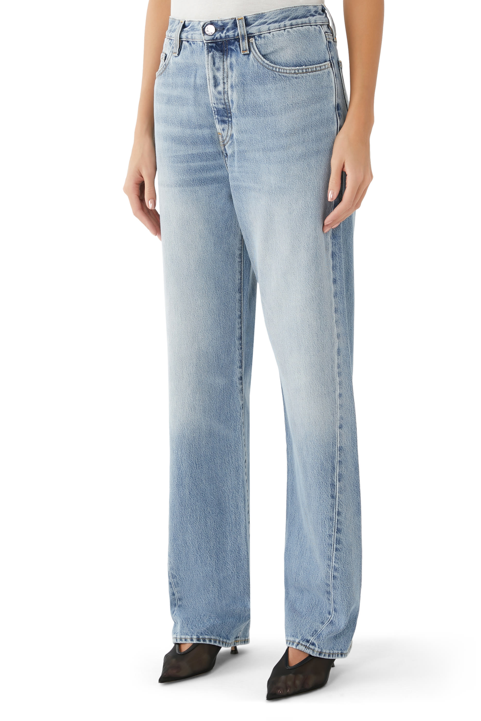 بنطال دنيم توسيتد سيم