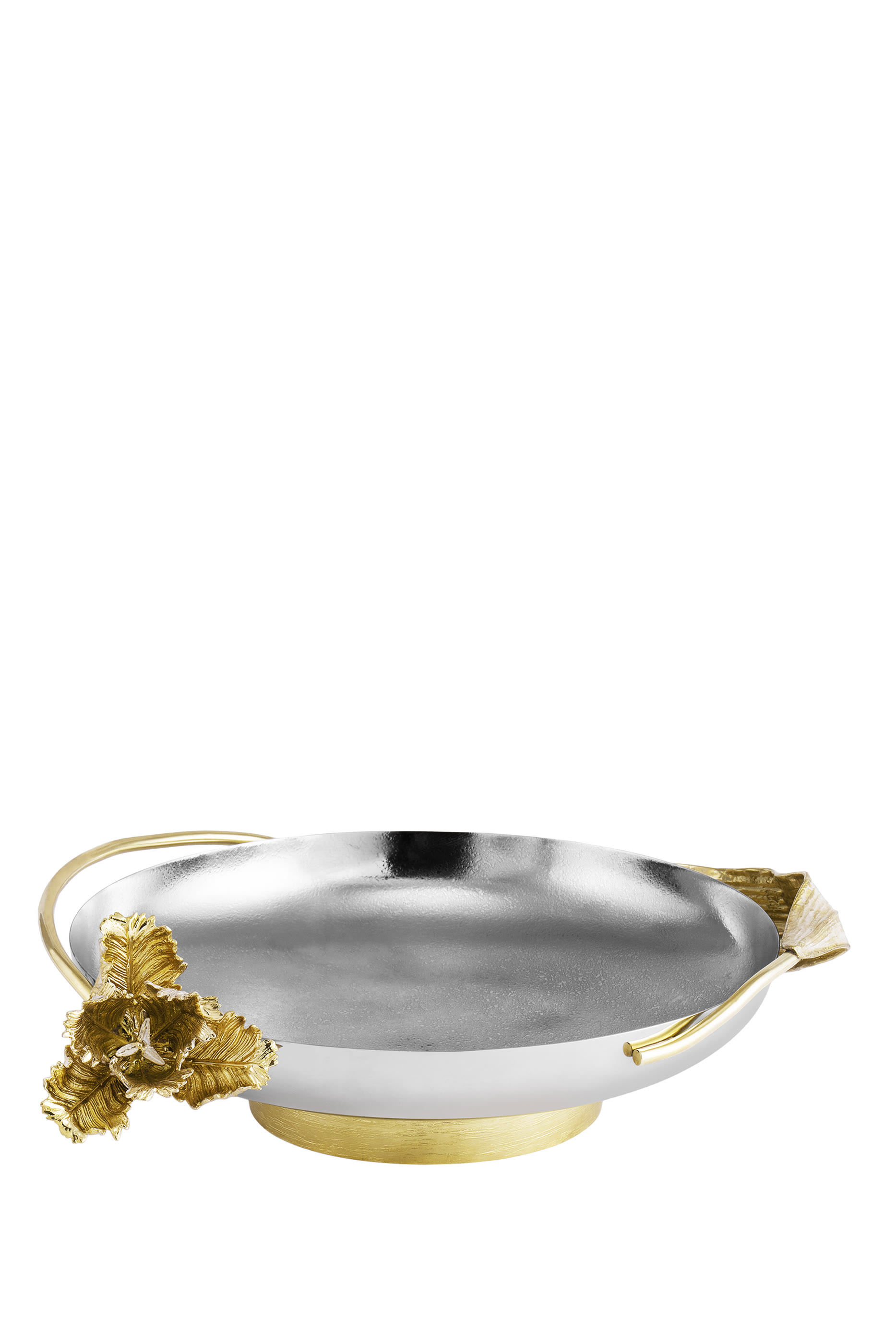 طبق تقديم بقاعدة مزين بزهرة توليب متوسط الحجم