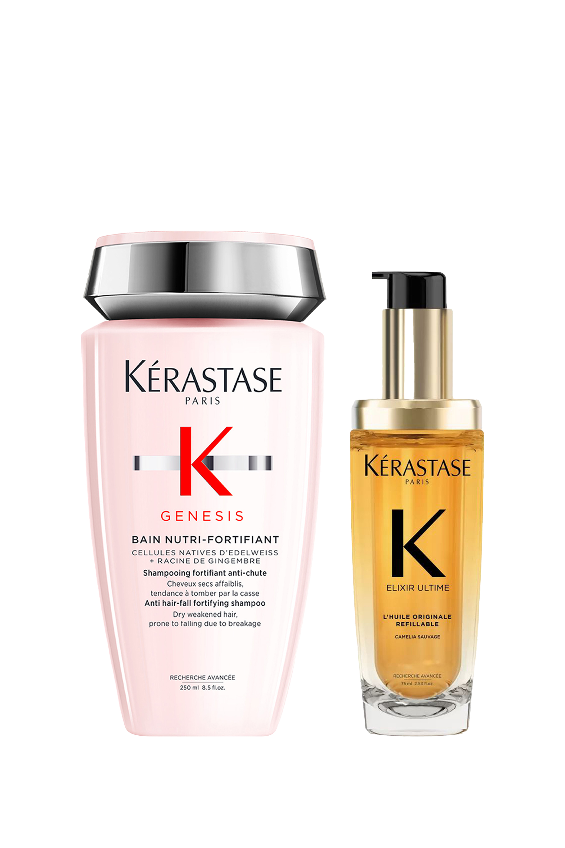 مجموعة ثنائية لتعزيز قوة ولمعان الشعر