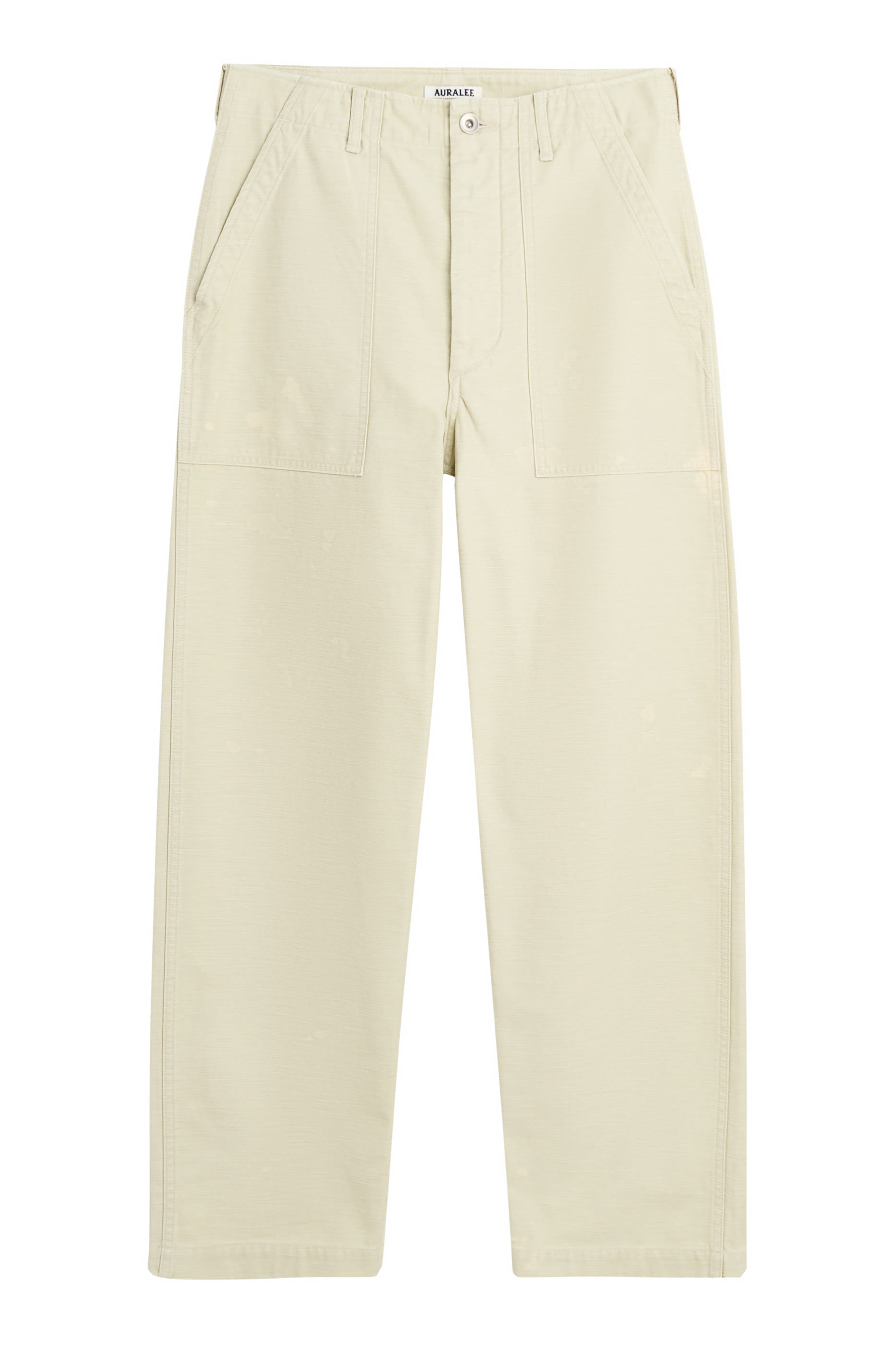 بنطال بيكر باغي بتأثير مبيض ساتان