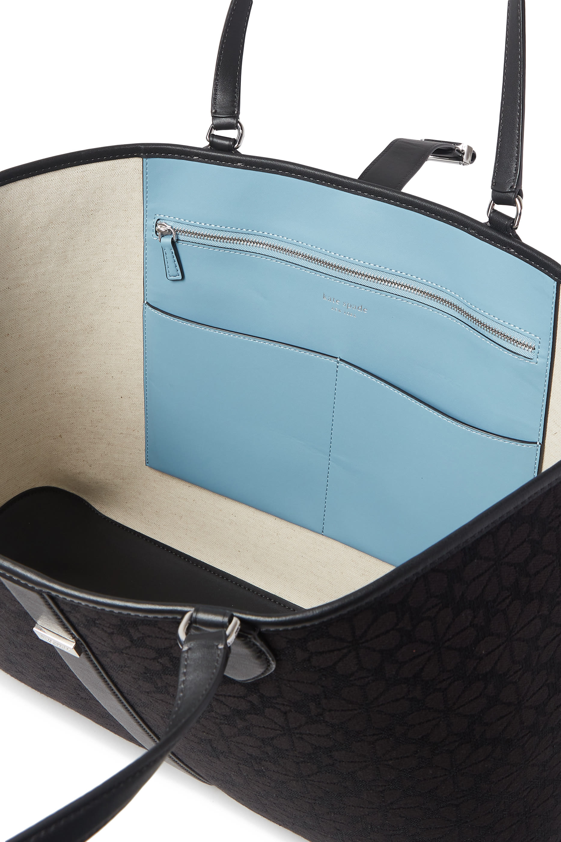 حقيبة يد قنب مطلي بنقشة زهور بالشكل البستوني