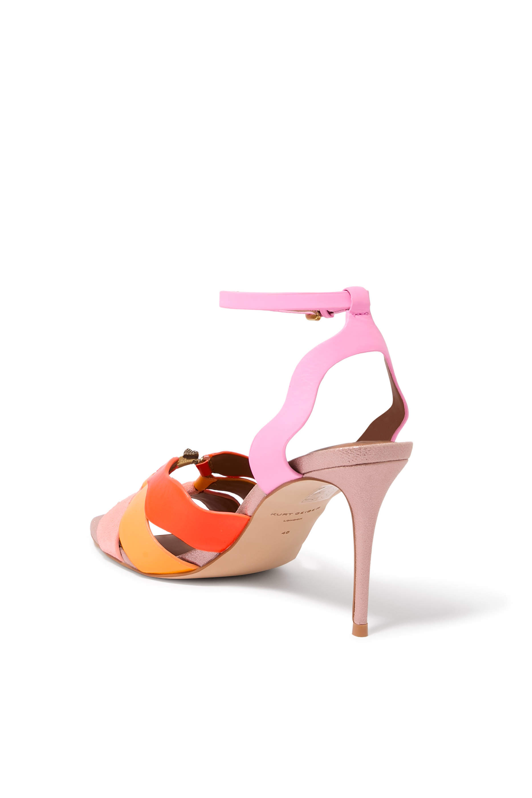 صندل صن بسيور متموجة جلد