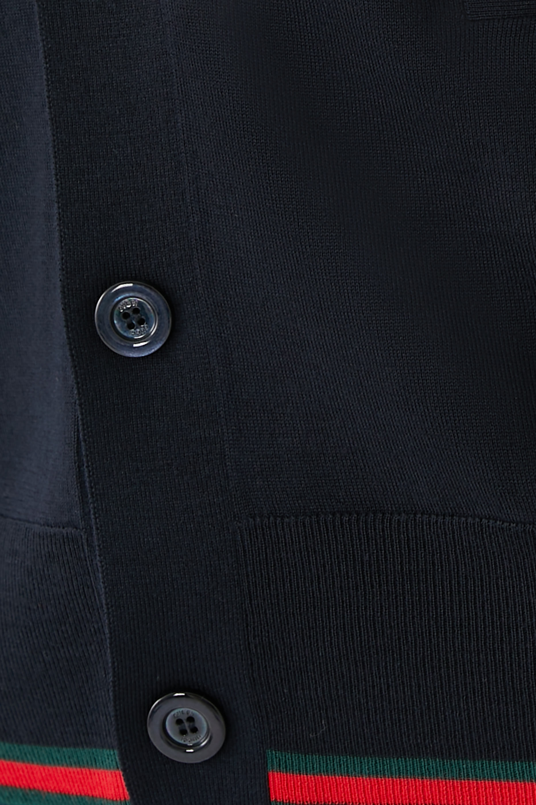 كارديغان بشريط ويب نسيج صوف