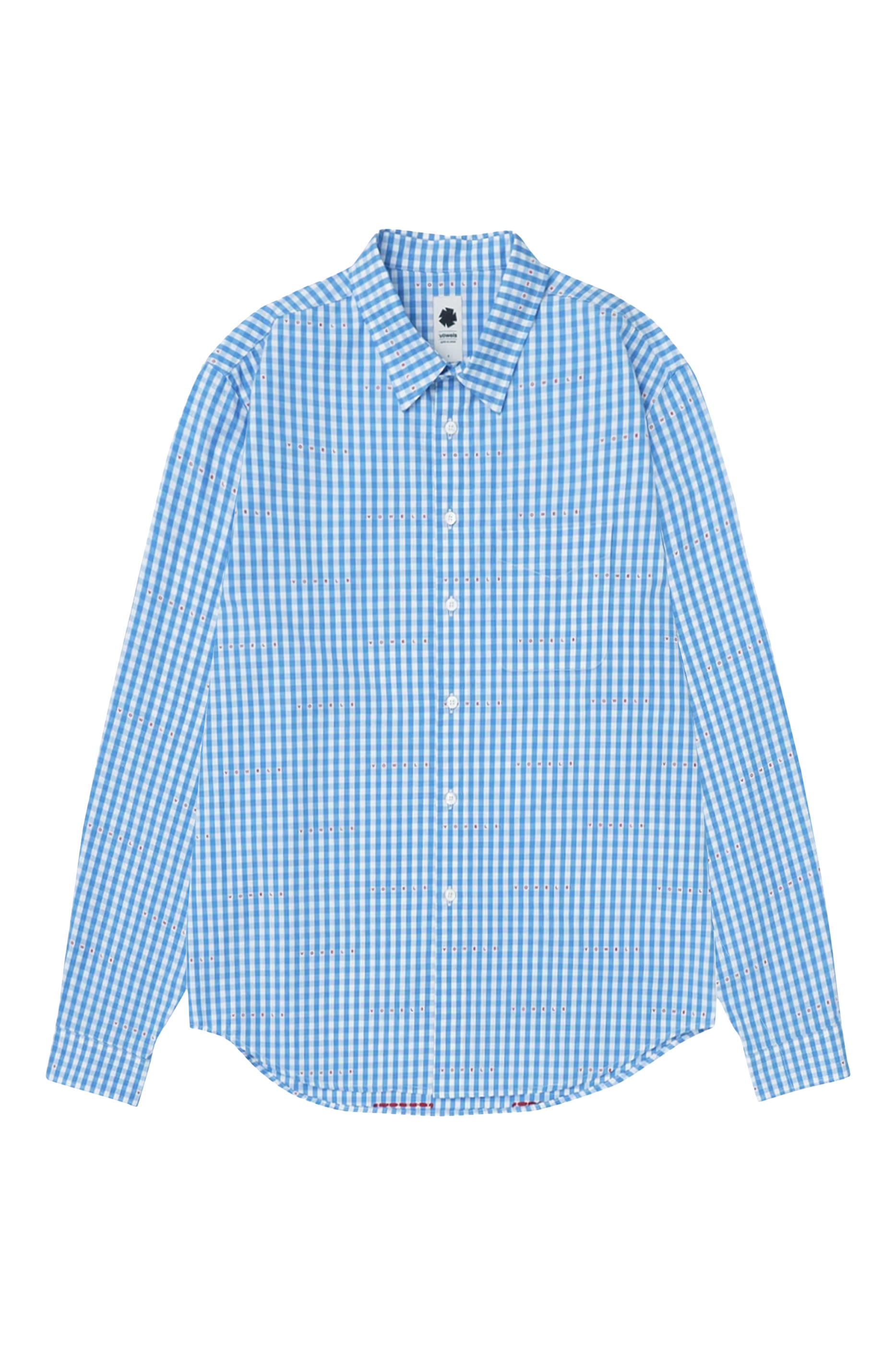 قميص بنقشة مربعات صغيرة