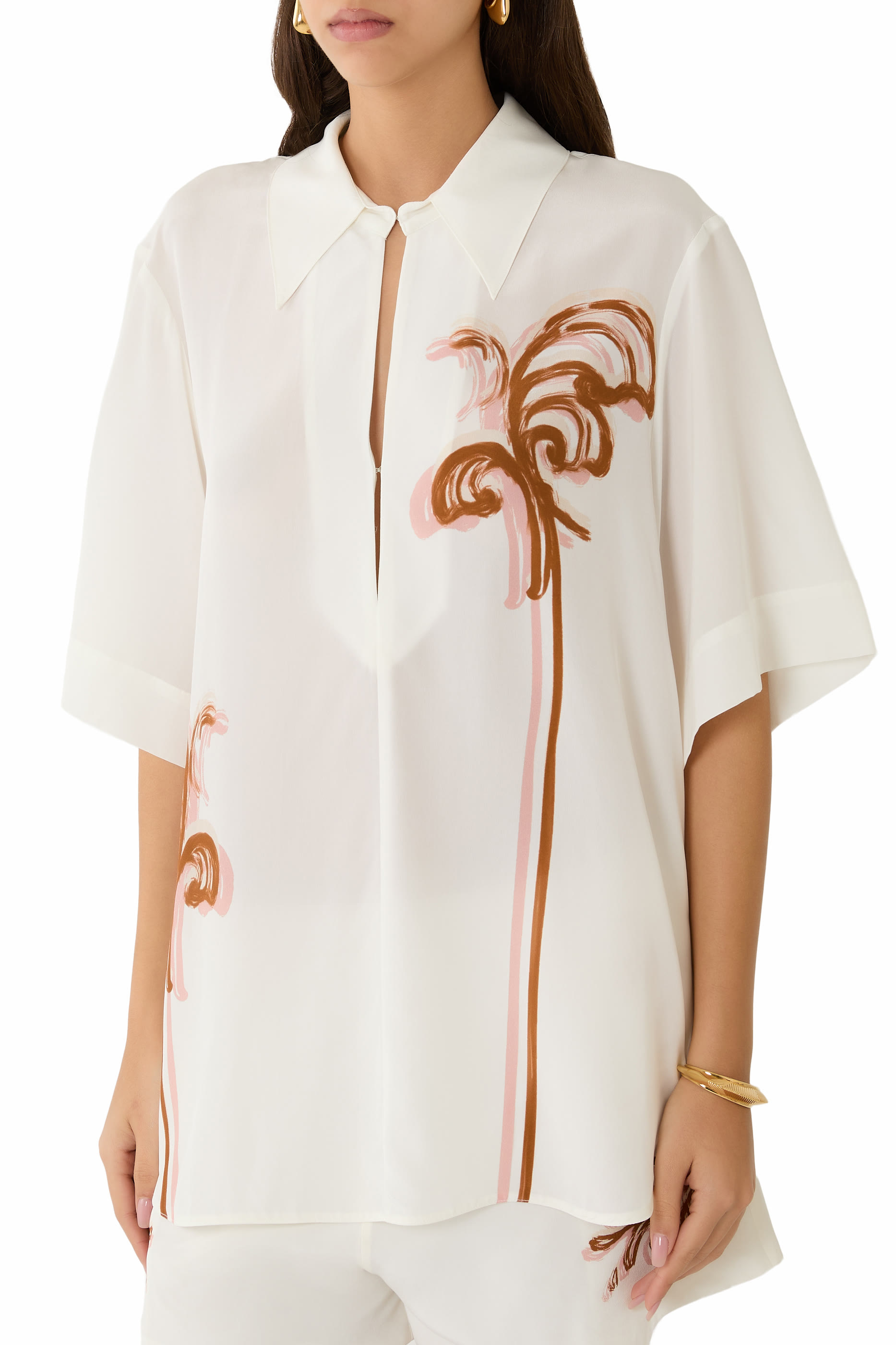 قميص فريدة بطبعات