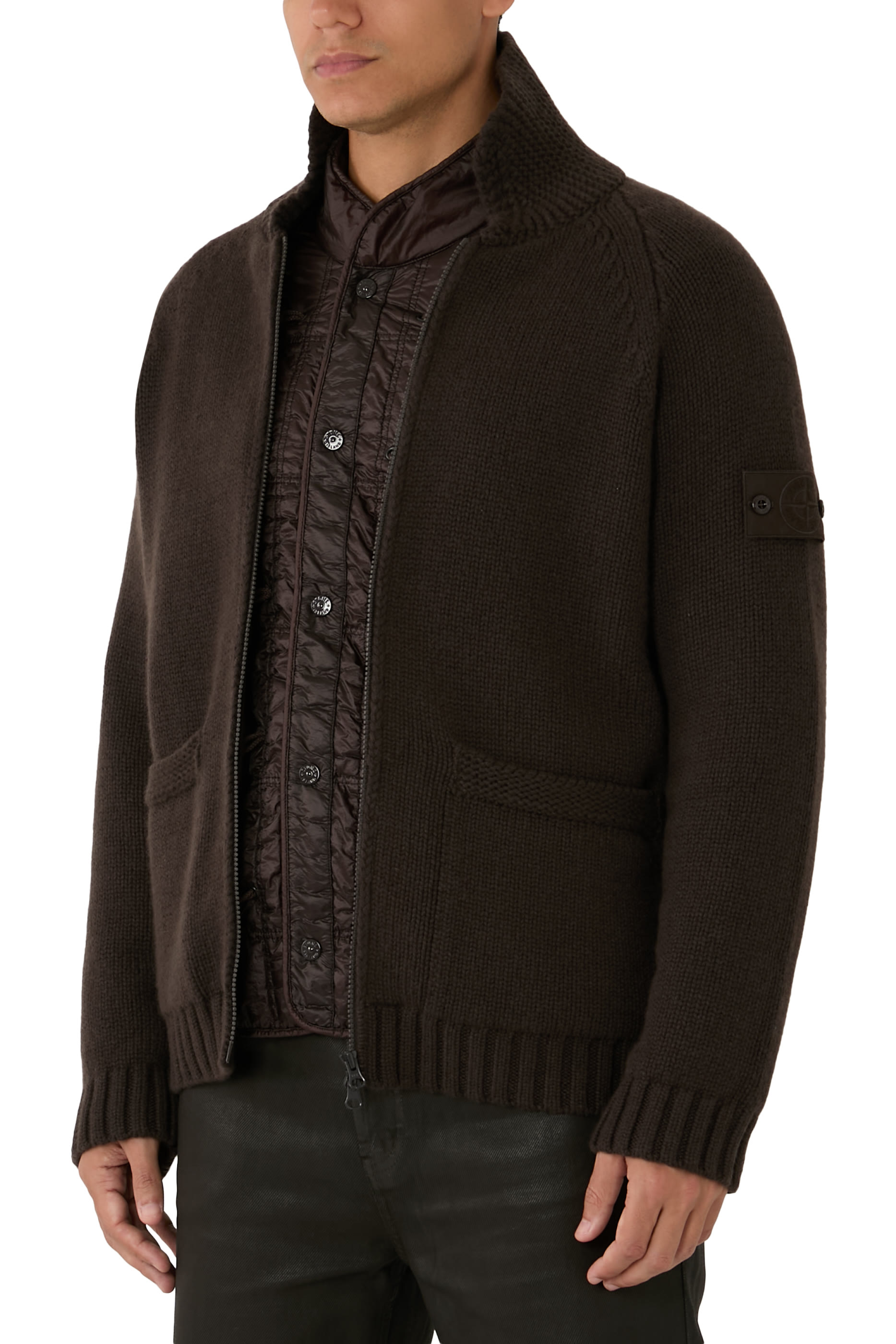 جاكيت مبطن بسحاب