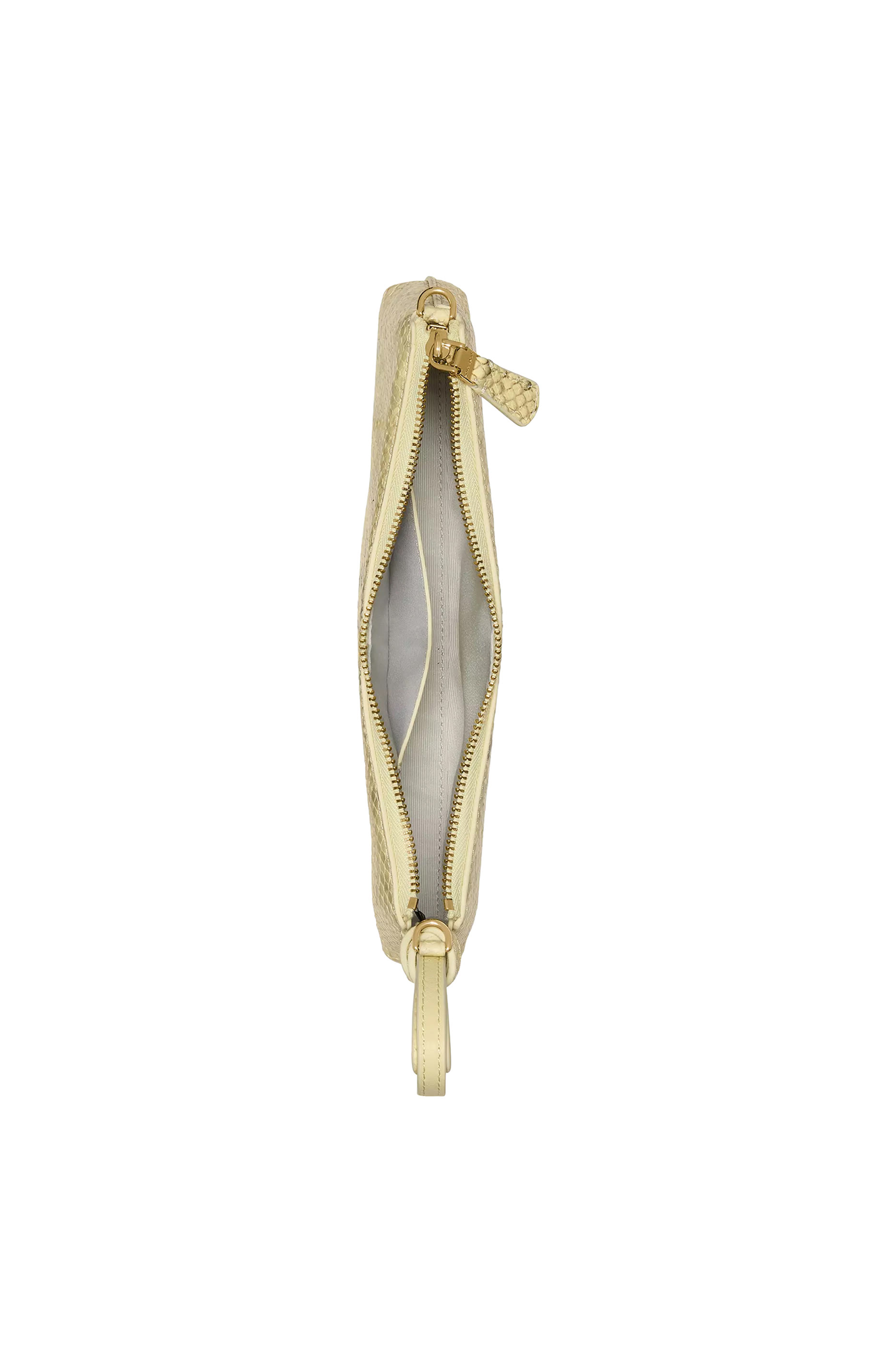 Loop Snake Embossed Pochette Bag