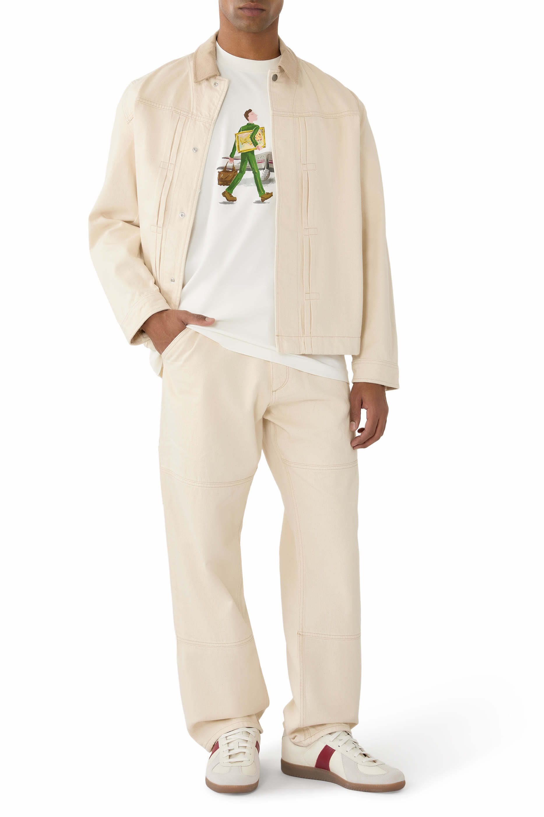 بنطال أوثنتيك ريجيد بقصة فضفاضة