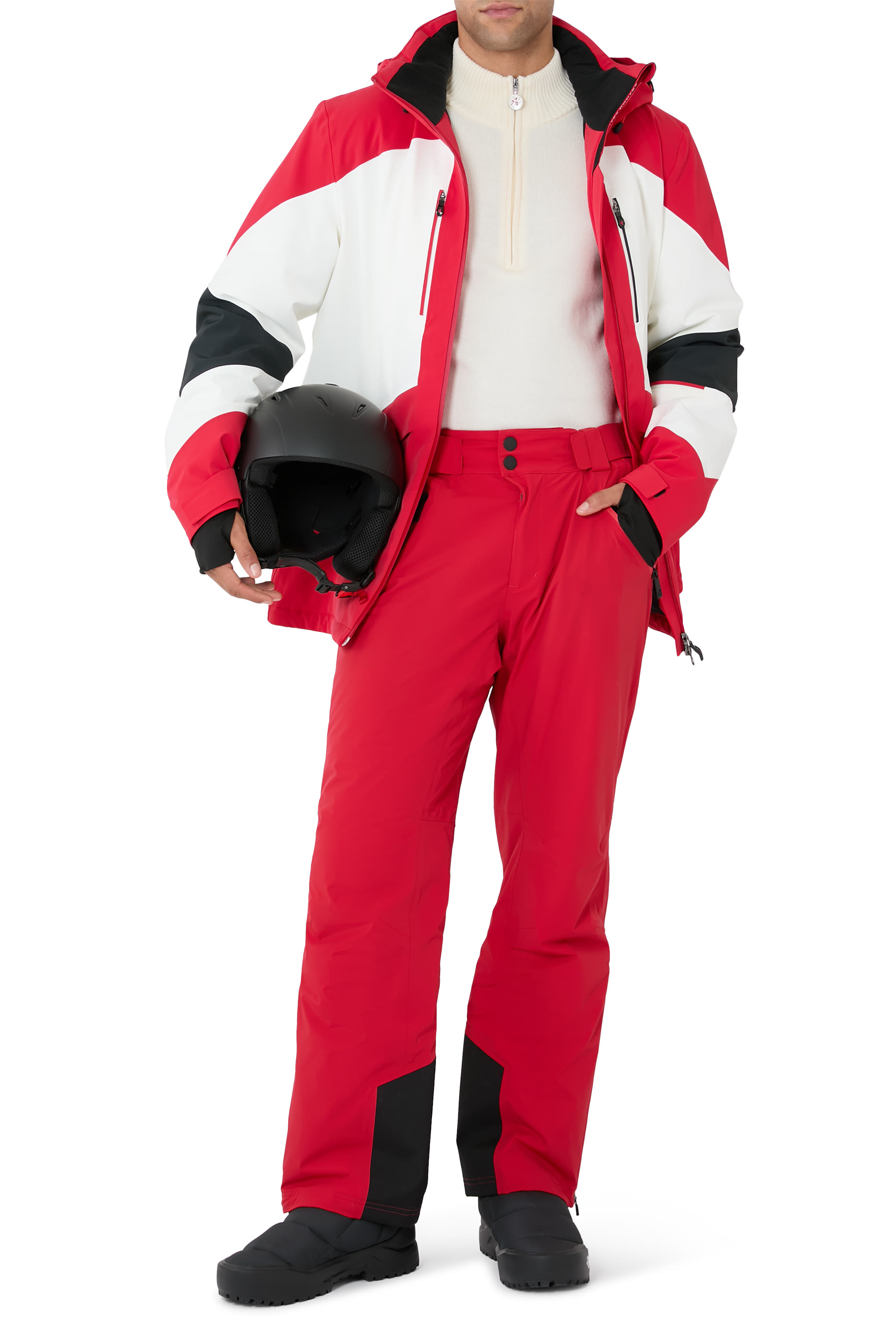 كنزة لا تور بنصف سحاب صوف ميرينو