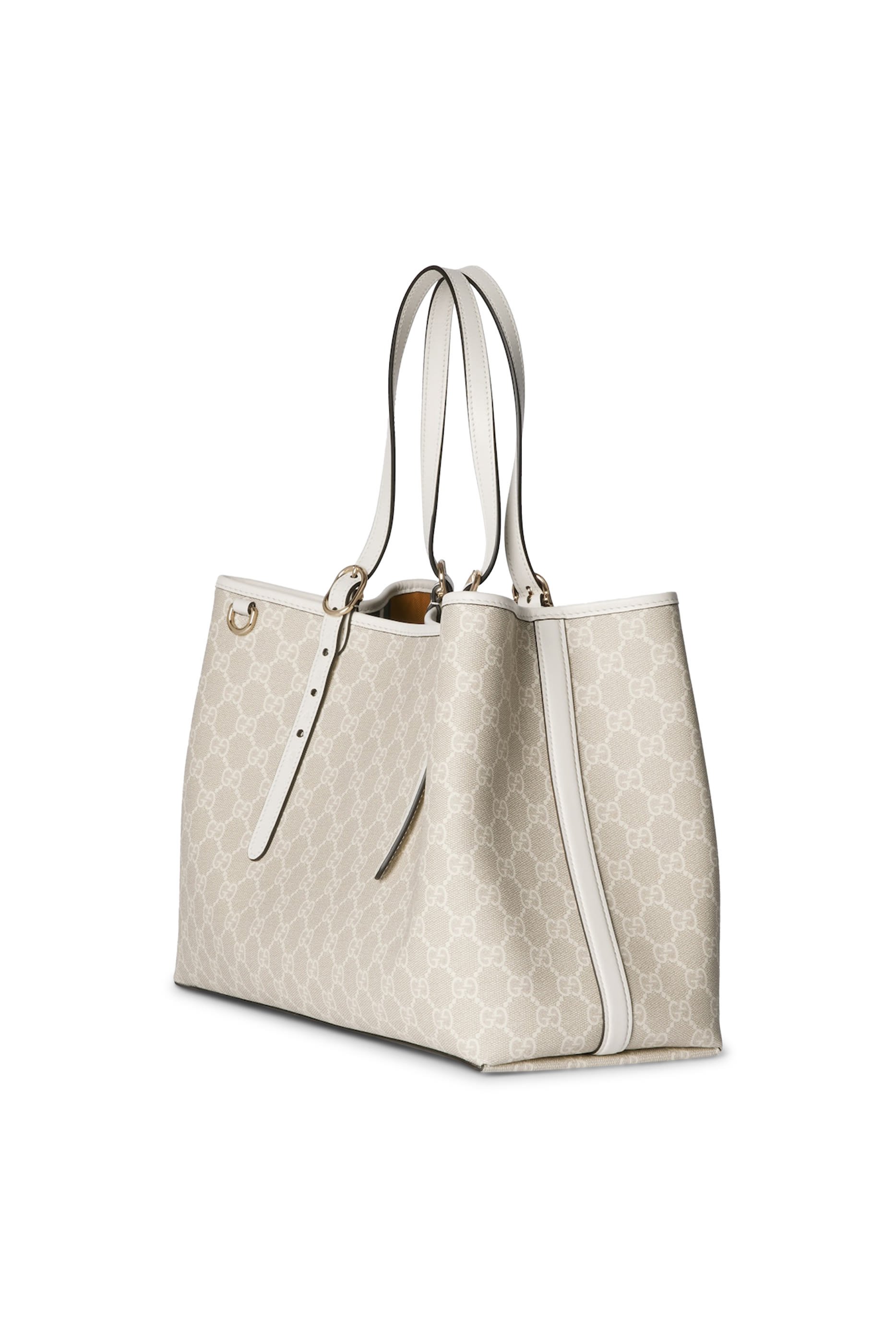 حقيبة يد متوسطة بنقشة شعار الماركة