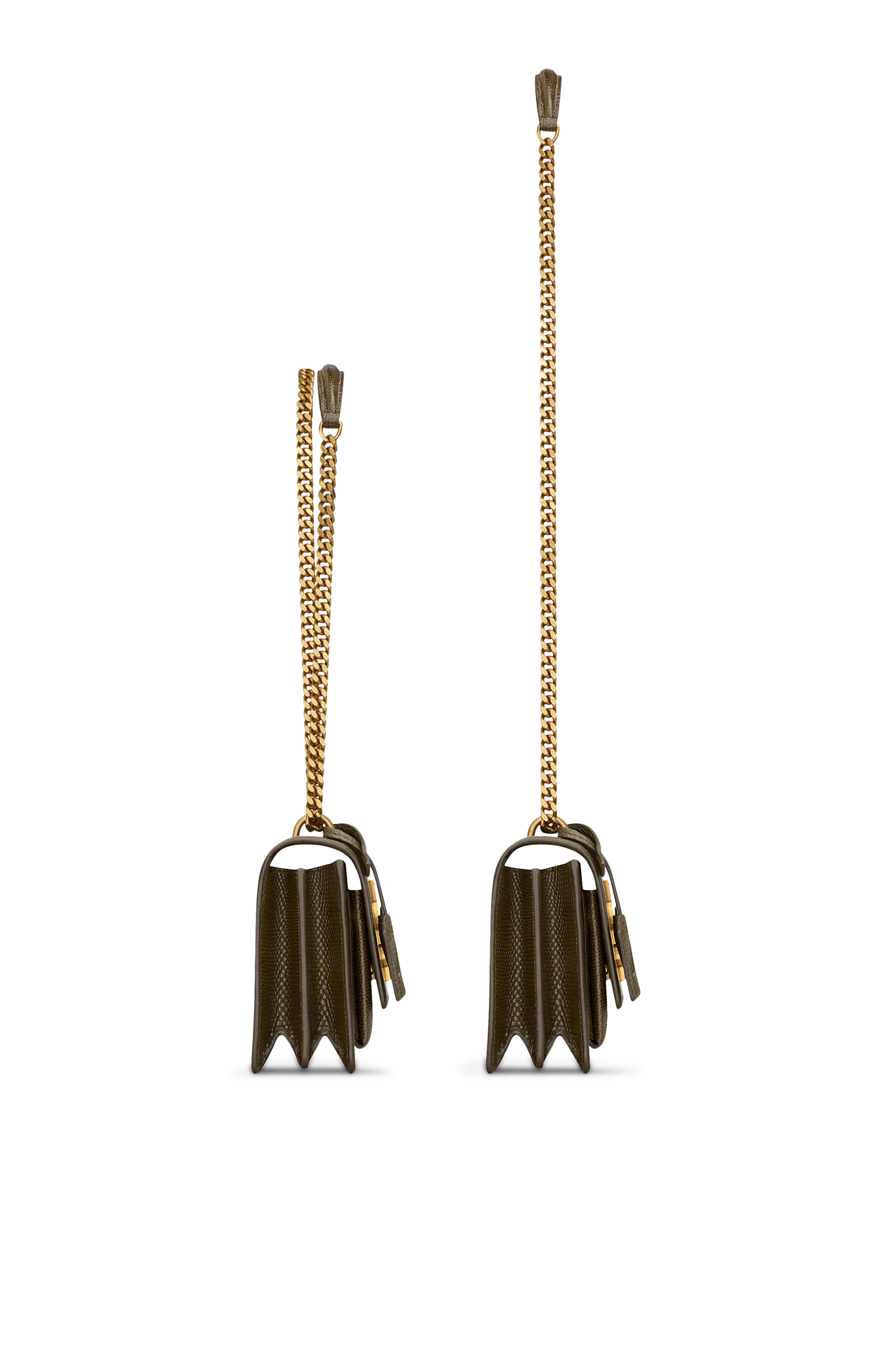 حقيبة كروس سن ست جلد بنقشة جلد تمساح