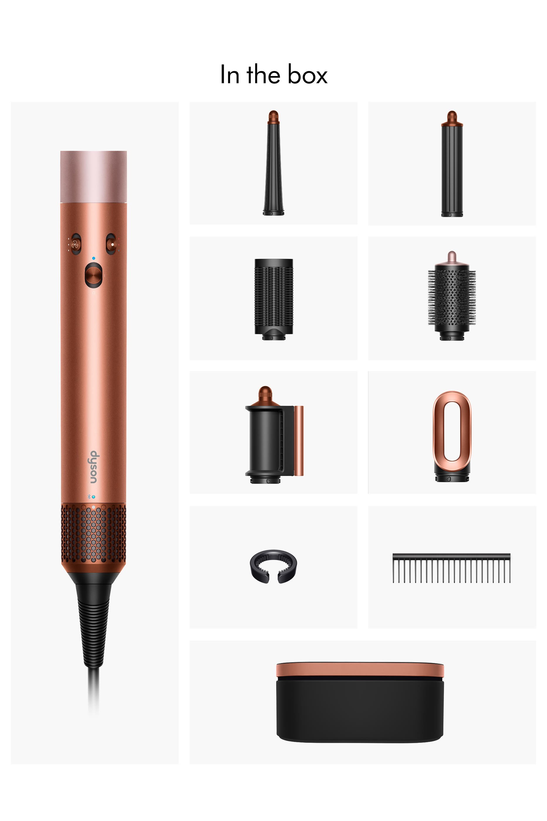 مجفف ومصفف شعر أيرراب آي. دي متعدد الإستخدامات _ للشعر الأملس و المجعد  (أمبر سيلك)