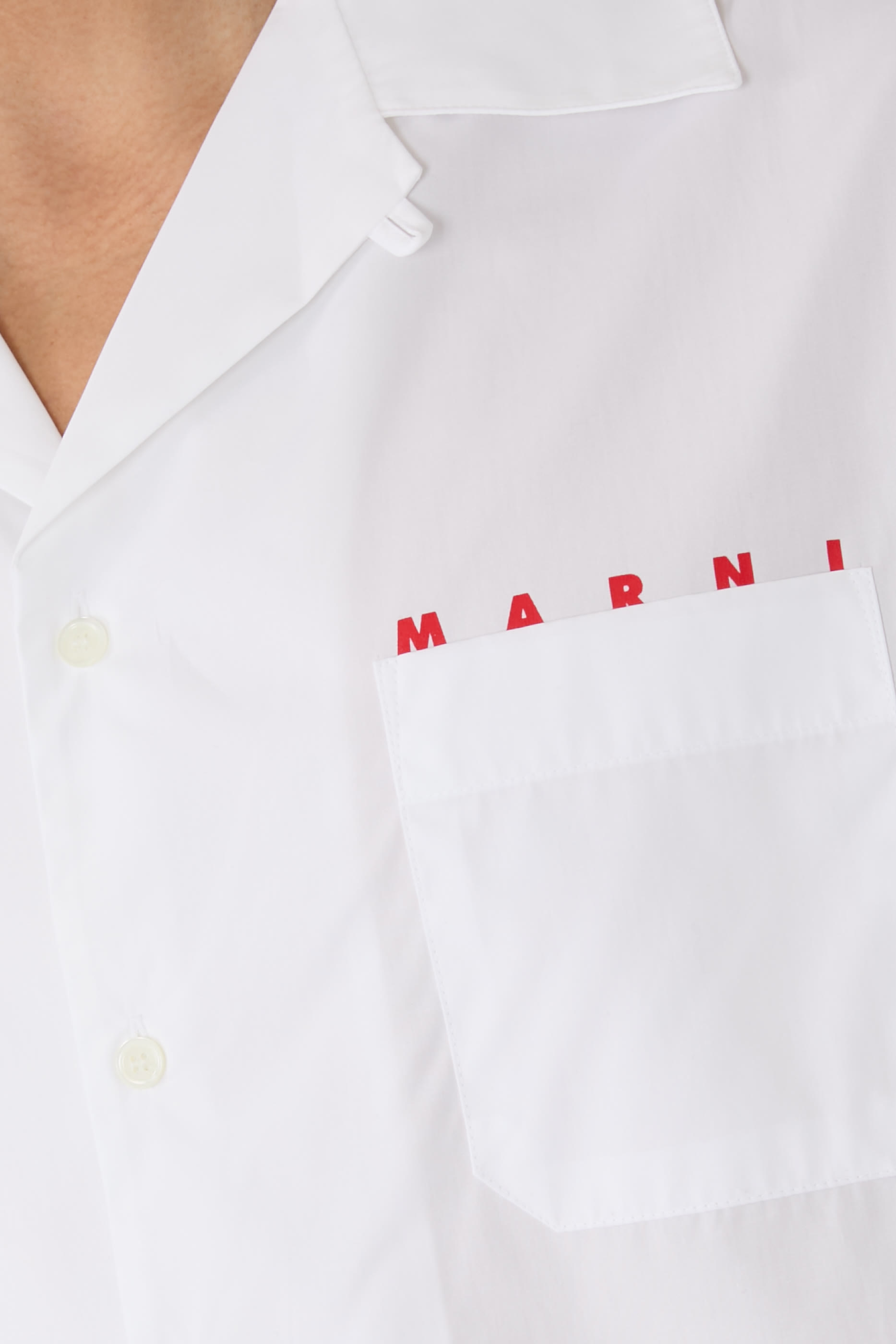 قميص بولينغ بوبلين عضوي