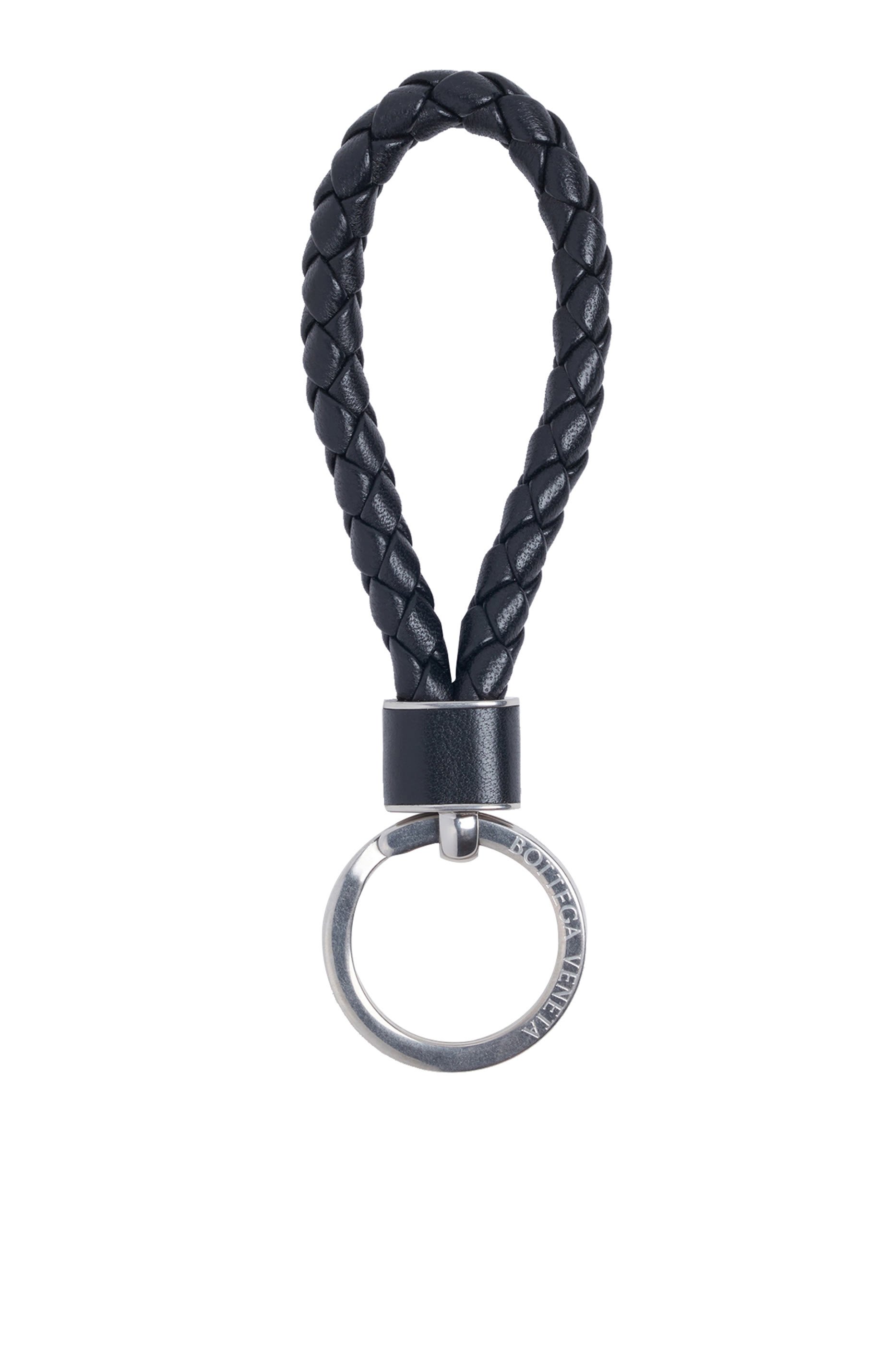 حلقة مفاتيح جلد مجدول