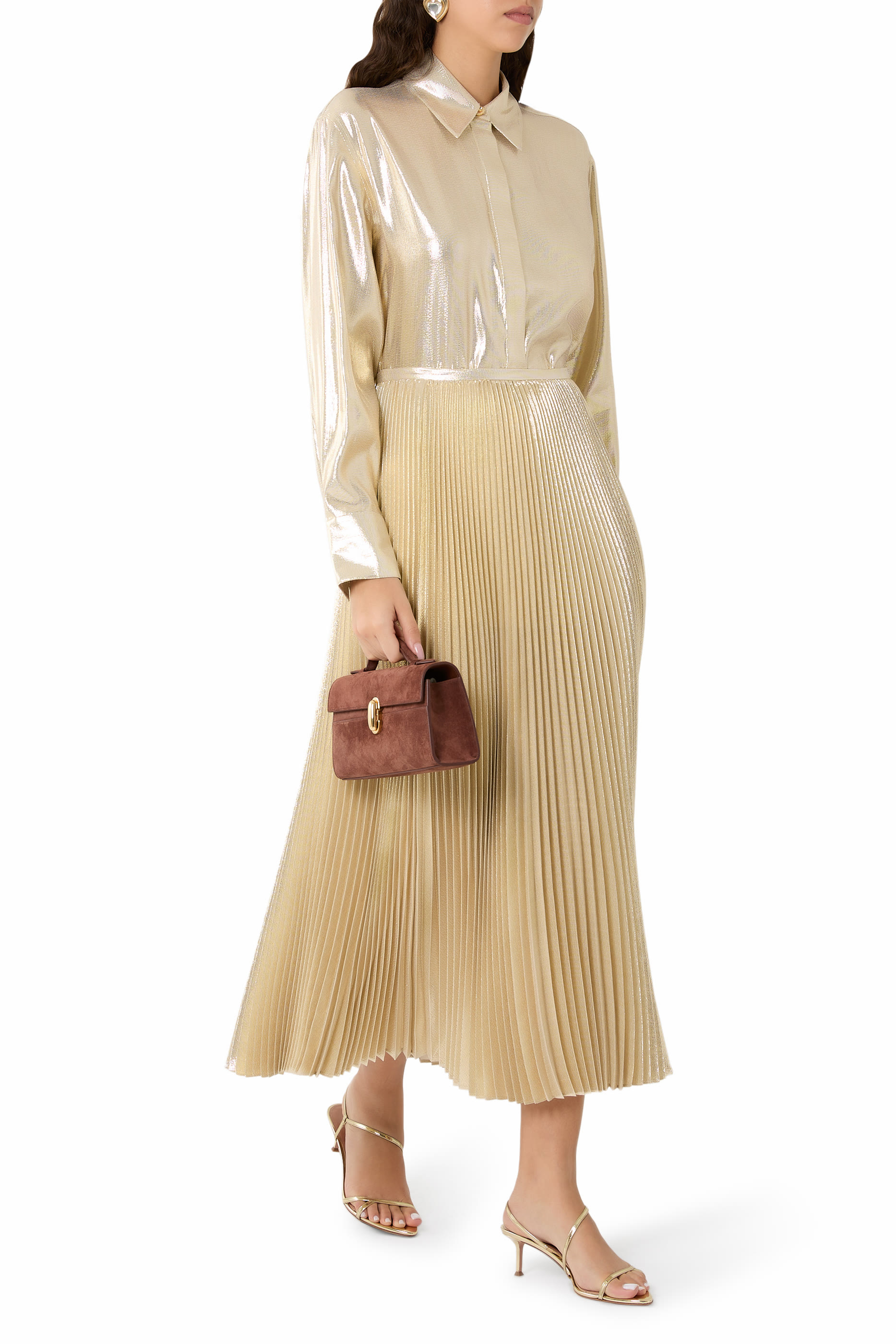 تنورة إيساي حرير لامع