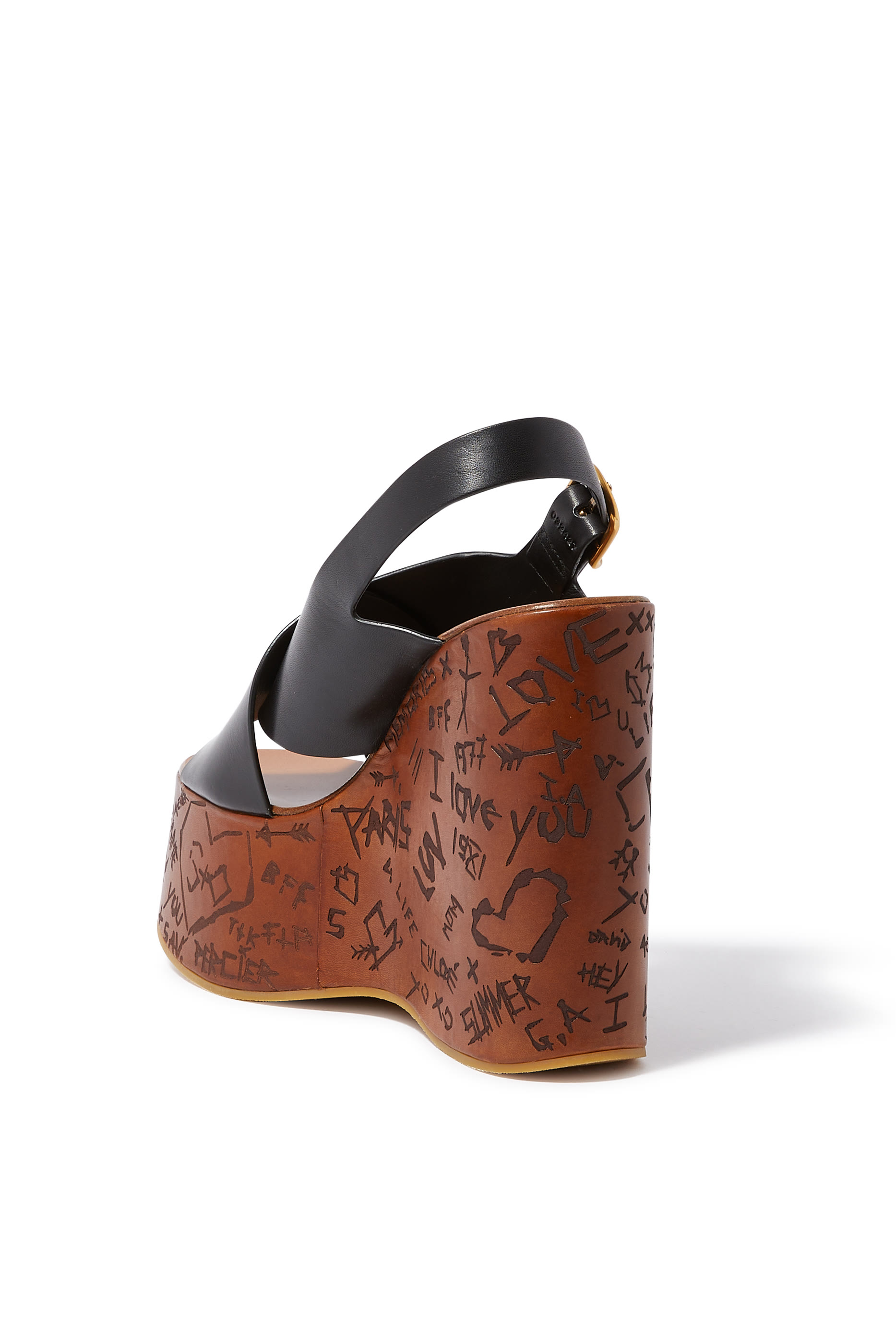 صندل ماكسيم بسير خلفي وكعب ويدج