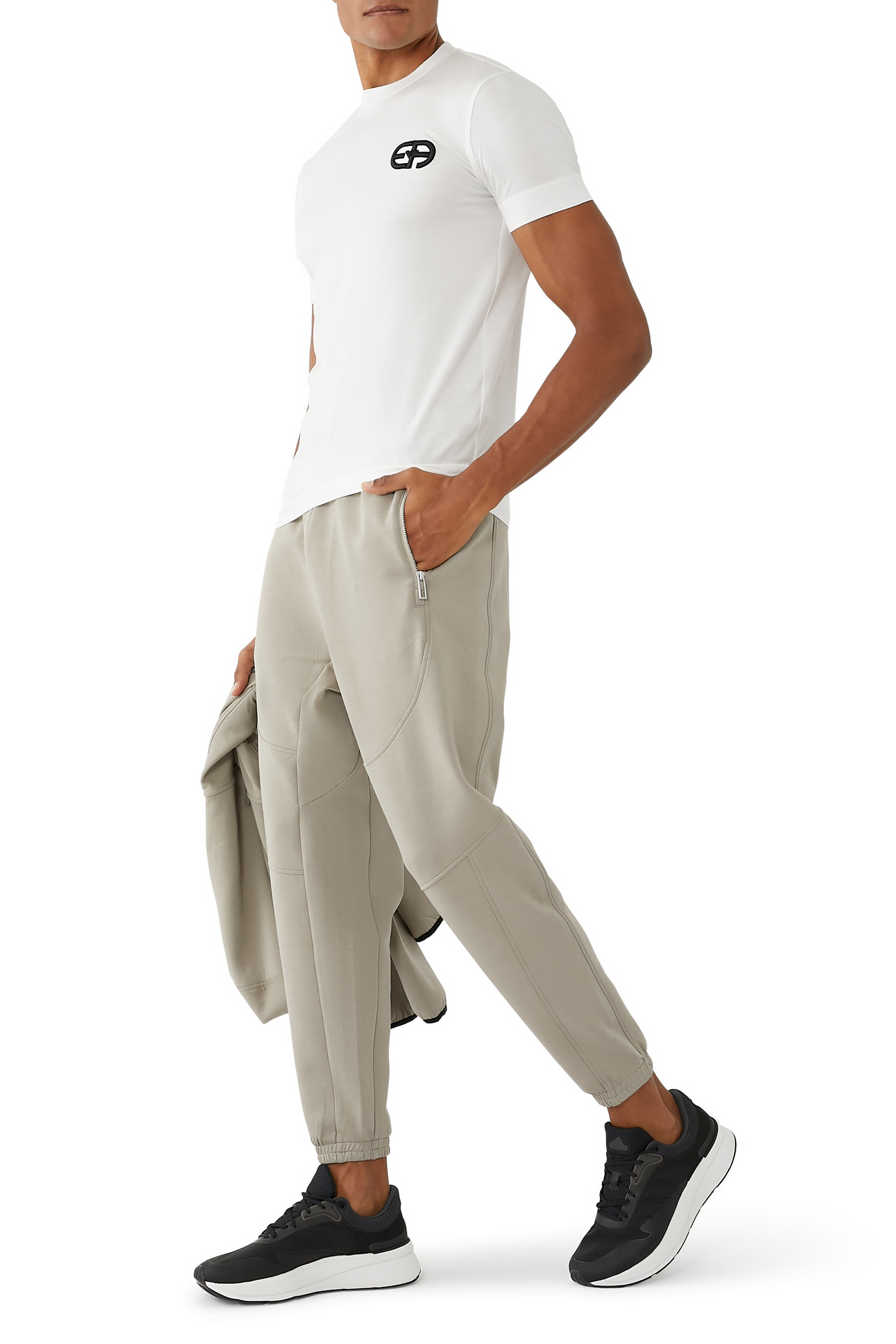 تيشيرت بشعار الماركة قطن جيرسيه