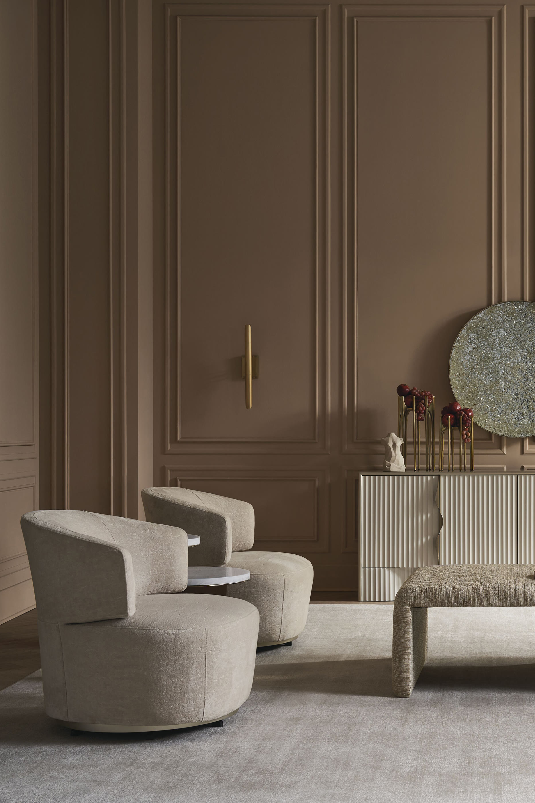 كرسي أولمبيا بمسند للذراعين