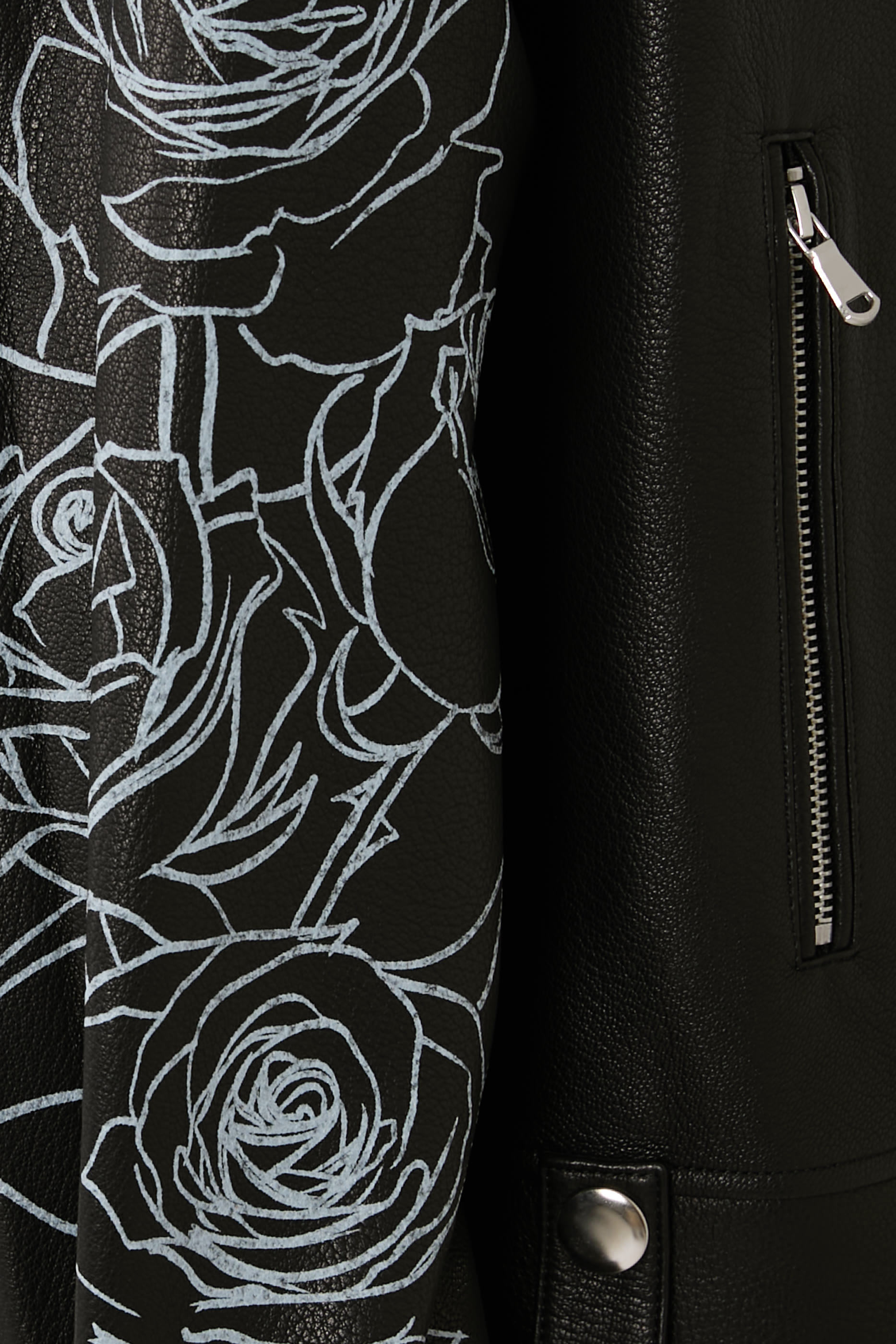 جاكيت بتصميم قميص مزين بتطريز أزهار