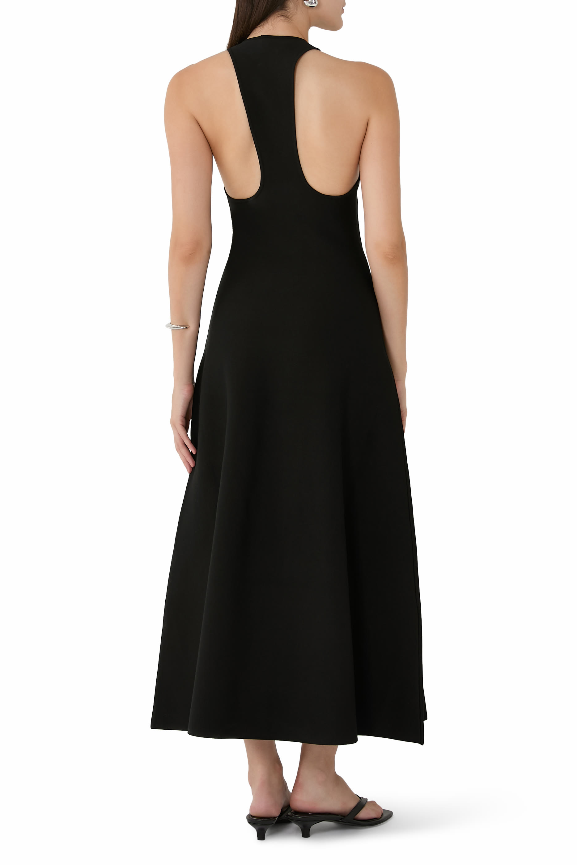 فستان سكلبت منسوج